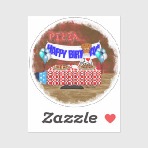 Sticker Oliver The Otter est 6 Years Old ! Joyeux annivers