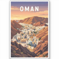 Oman Illustration Voyage Art Vintage