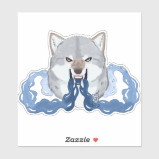 Sticker Ombre Wolf OC
