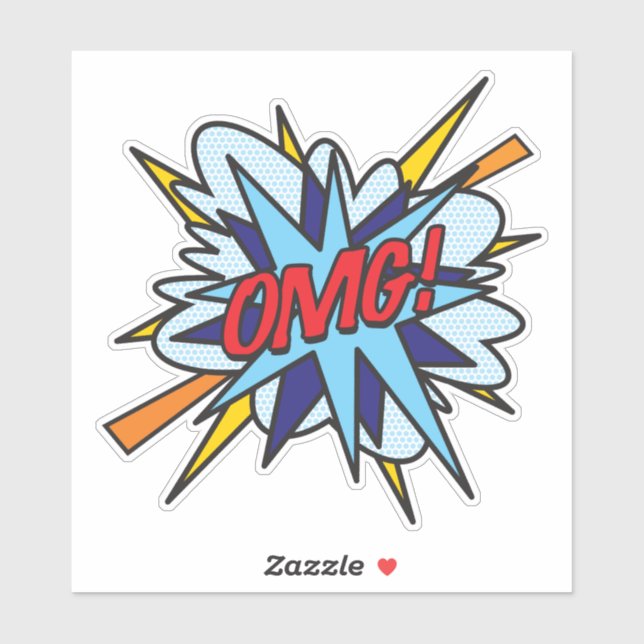 Sticker OMG Fun Retro (Feuille)