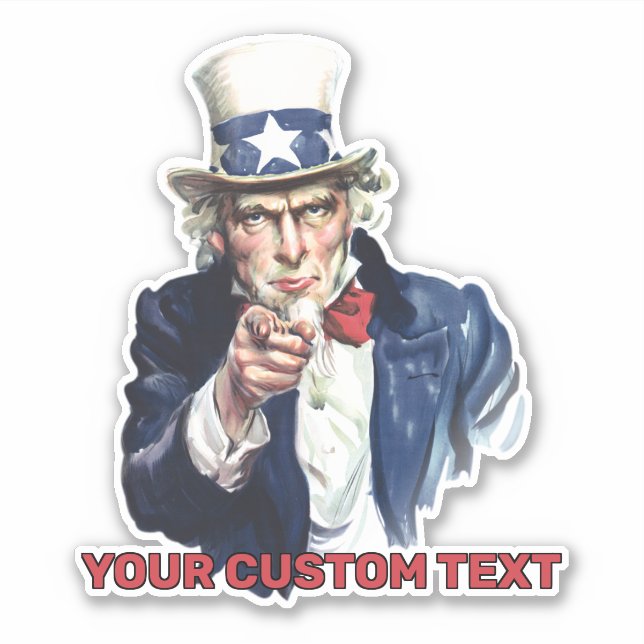 Sticker Oncle Sam recrute (Devant)
