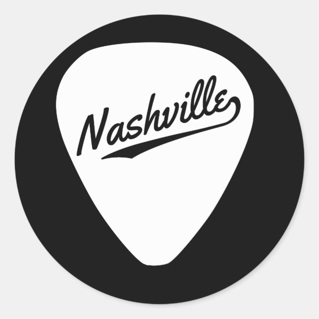 Sticker Onglet de guitare de Nashville (Devant)
