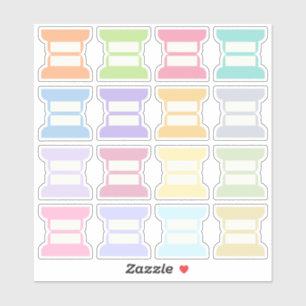 Sticker Onglets de journal réécrivables vierges pliables