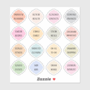 Sticker Onglets de l'Index des Classeurs de Diviseur de Pl