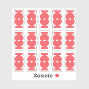 Sticker Onglets de séparation de journal en forme de cœur