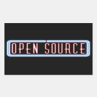Sticker Open Source Neon Sign