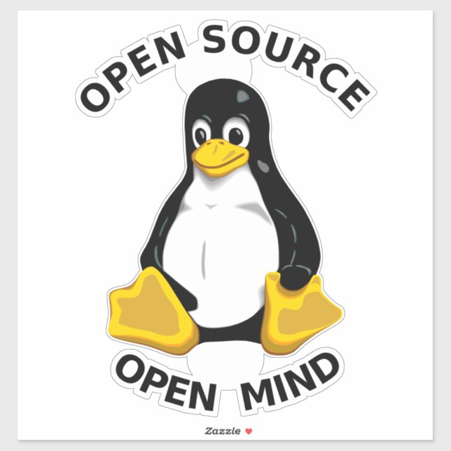 Sticker Open Source Open Mind (Feuille)