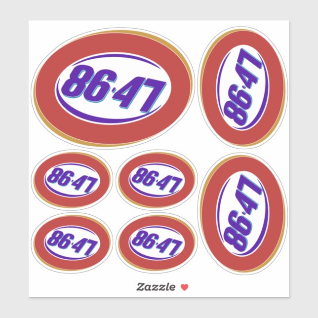 Sticker Opinion politique anti-Trump (Feuille)