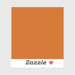 Sticker Orange brûlé (couleur unie)