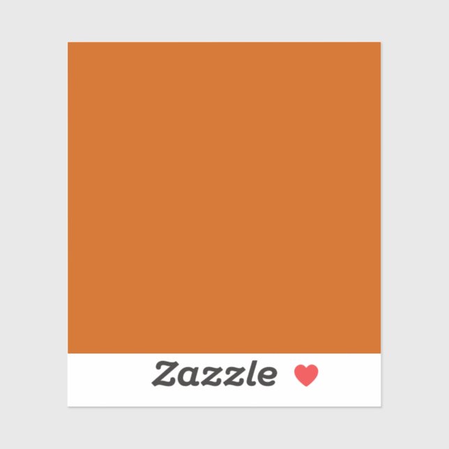 Sticker Orange brûlé (couleur unie) (Feuille)