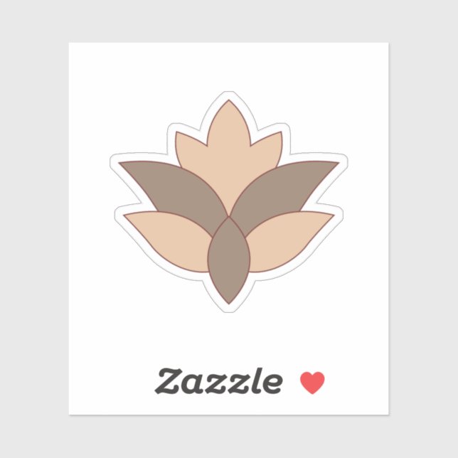 Sticker Orange rougeâtre (Feuille)