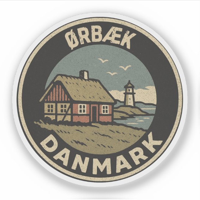 Sticker Ørbæk, Danemark Danmark  (Devant)