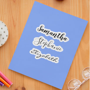 Sticker Ordinateur portable 3 Nom Isolé Tumbler Decal