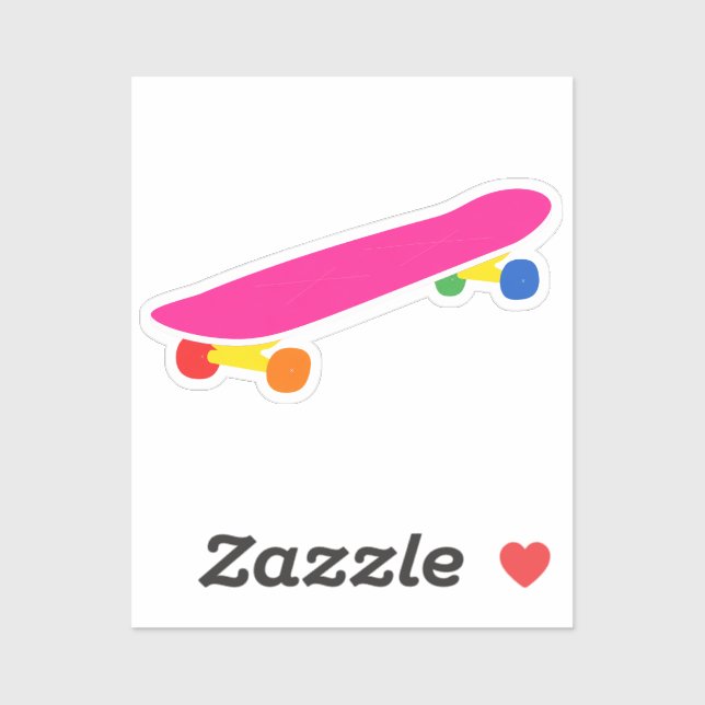 Sticker Ordinateur portable couleur rose néon vif planche  (Feuille)