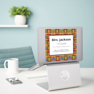 Sticker Ordinateur portable de 1ère année Kente K84 Vinyl