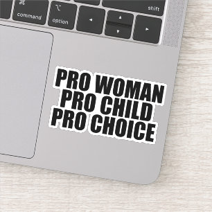 Sticker Ordinateur portable Femme Pro Child Pro Choice Fem