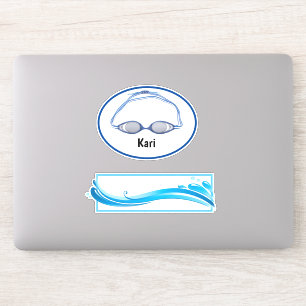 Sticker Ordinateur SWIM