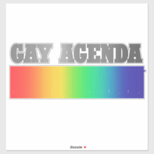 Sticker Ordre du jour   ombre Funny Gay Pride