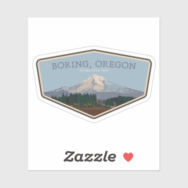 Sticker Oregon ennuyeux (Feuille)
