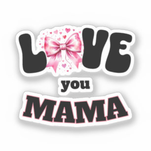 Sticker Oreiller jeté Coquette Love You Mama