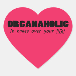 Sticker Organaholic Life Heart