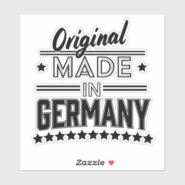 Sticker Original fabriqué en Allemagne (Feuille)