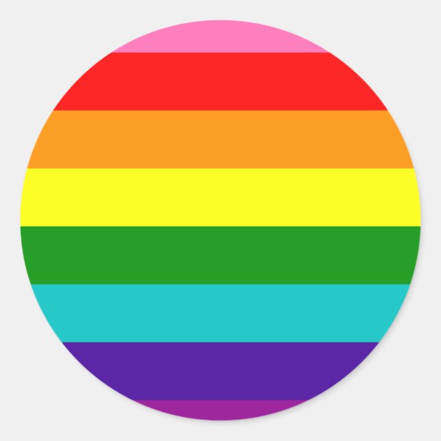 Sticker original Rainbow Flag (Devant)