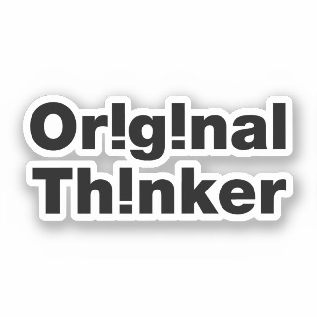 Sticker Original Thinker (Recto)