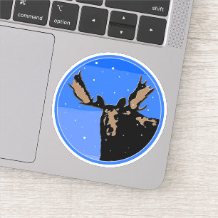 Sticker Orignal en Hiver - Art de la faune originale
