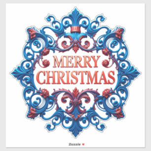 Sticker Ornement de Noël Élégant et Décoratif