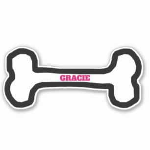 Sticker Os de chien mignon