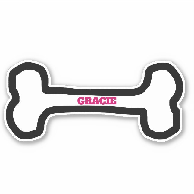 Sticker Os de chien mignon (Devant)