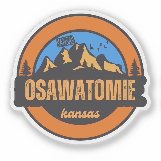 Sticker Osawatomie, Kansas (Devant)