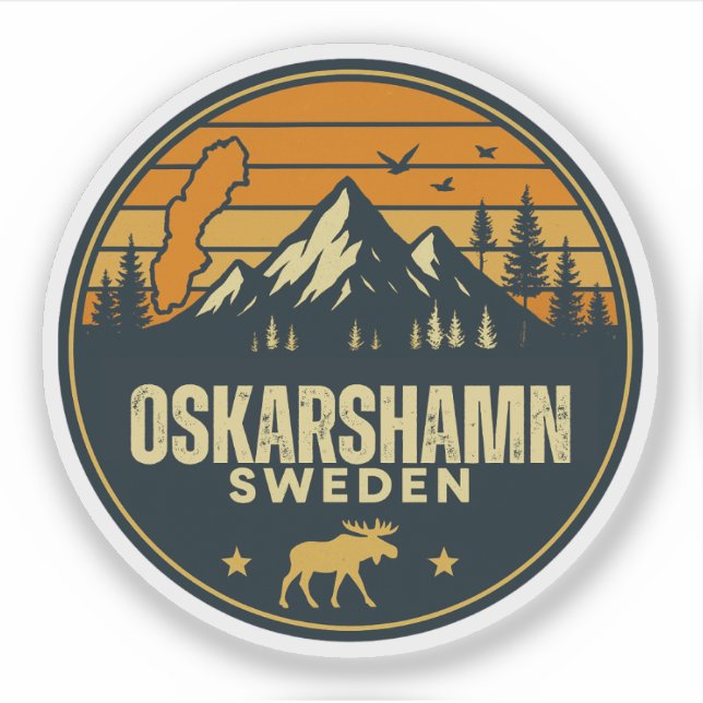 Sticker Oskarshamn, Suède Sverige (Devant)