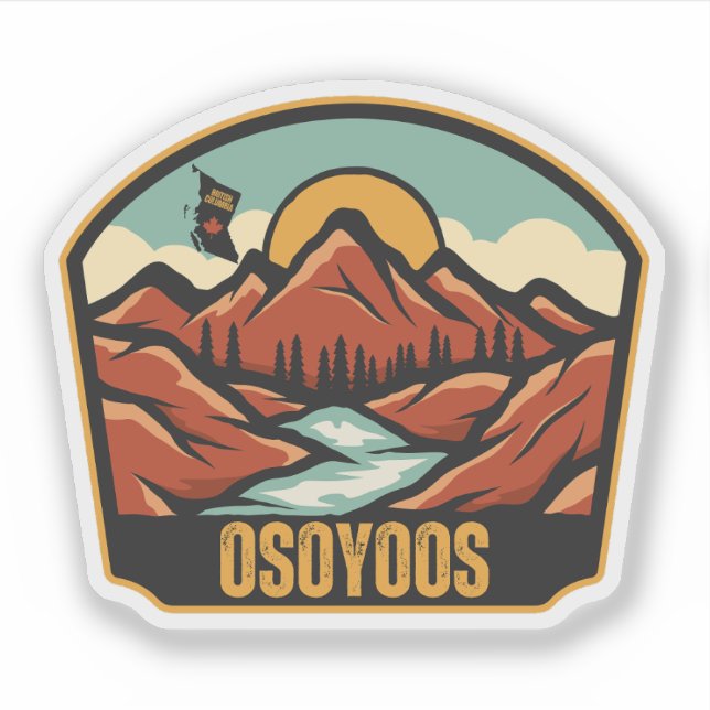 Sticker Osoyoos, Colombie-Britannique (Devant)