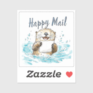 Sticker Otter Happy Mail