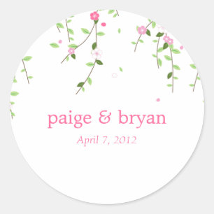 Sticker ou étiquette cadeau de Garden Blooms Favor