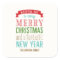 Sticker ou sceau d'enveloppe de Joyeux Message