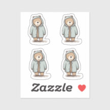 Ours à petite aquarelle mignon