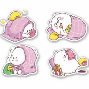 Sticker Ours de Kawaii