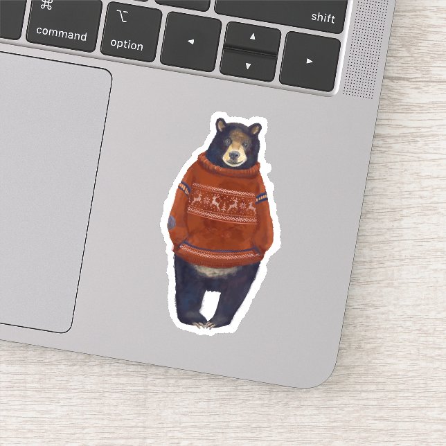 Sticker Ours de Sweer Red Reinder (Détail)