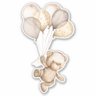 Sticker Ours en peluche Bébé Ours mou Animal