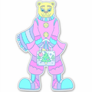 Sticker Ours heureux