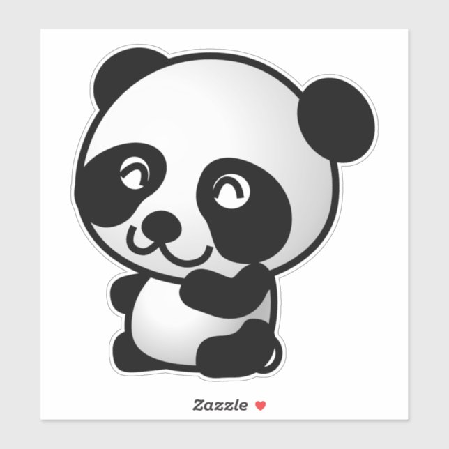 Sticker Ours Panda (Feuille)