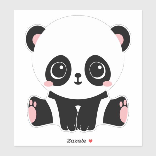 Sticker Ours Panda (Feuille)