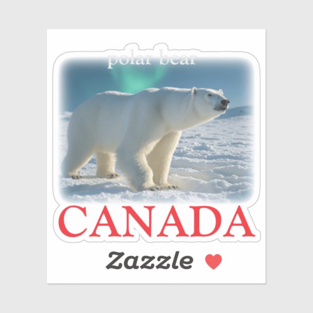 STICKER OURS POLAIRE (Feuille)