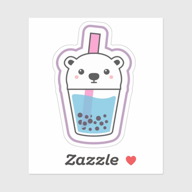 Sticker Ours Polaire Boba (Feuille)