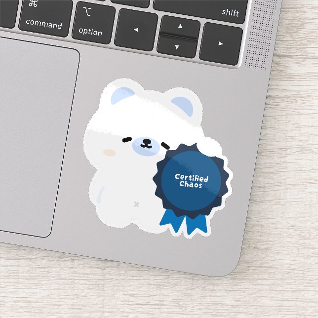 Sticker Ours polaire Chaos certifié (Détail)
