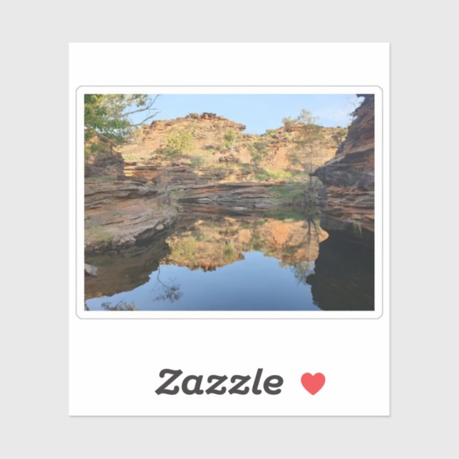 Sticker Outback Rock Pool (Feuille)