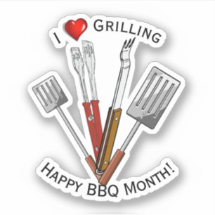 Sticker Outils barbecue Gravure